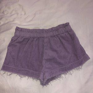 Urban Outfitters Lavender Corduroy Pull-On Shorts
